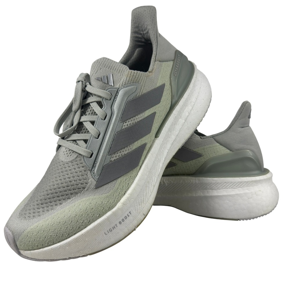 Adidas Light Boost Running Shoes Gray Athletic Sneakers Men's Size 10